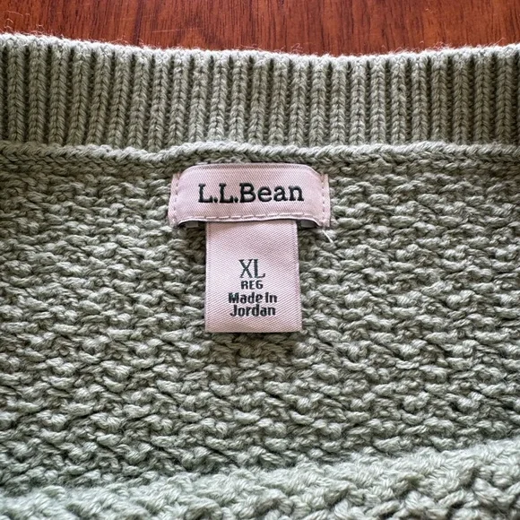 L.L. Bean Basketweave Boatneck Sweater - Picture 4 of 10